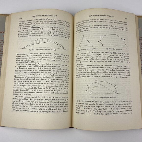 Mathematics & Plausible Reasoning G. Polya 1st Edition 2 Volume Set 1954 HC - Picture 6 of 14